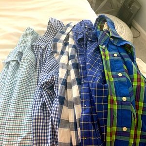 Lot of 5 medium Boys/Men’s button down Shirts Polo American Eagle Hollister.